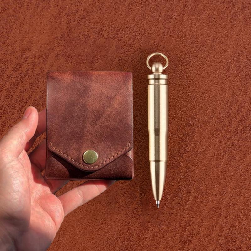 Retro Mini Coin Purse Creative Magnetic Men's Wallet Winter Popular Fashion Solid Color Multi-Function Storage Card Holder - myphotowallet