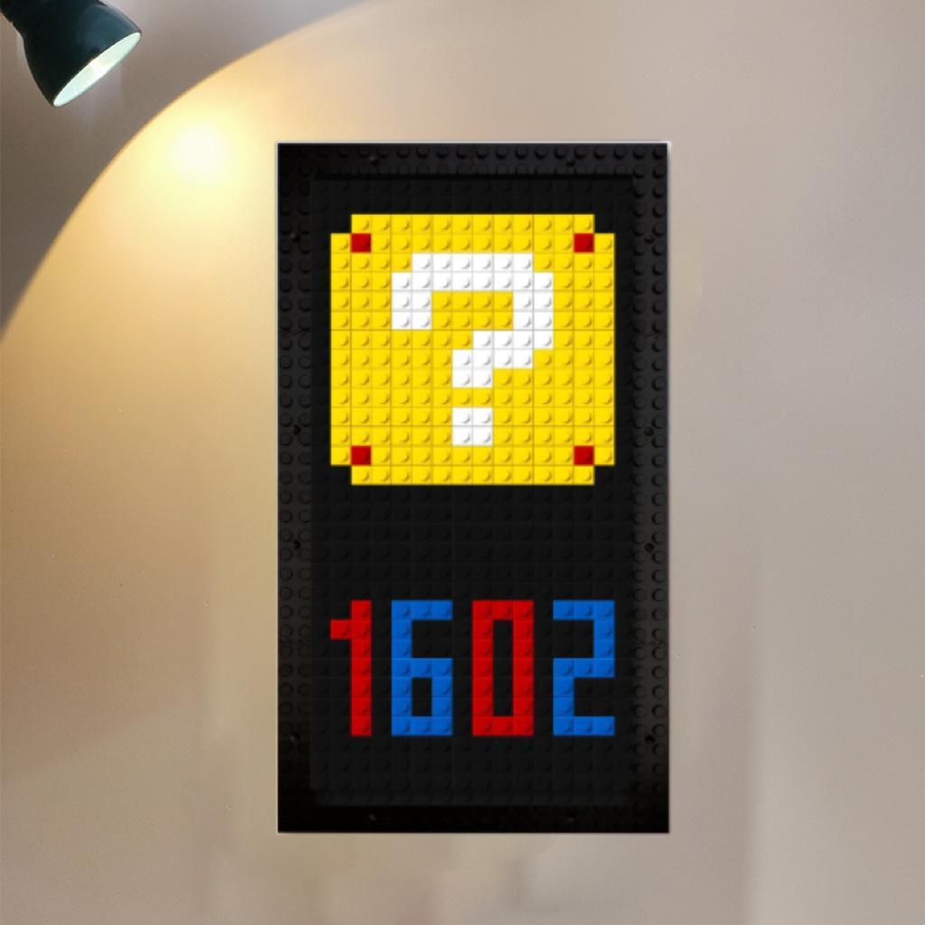 Creative DIY Building Block Door Sign Household Small Particle Assembled Number Plate - myphotowallet