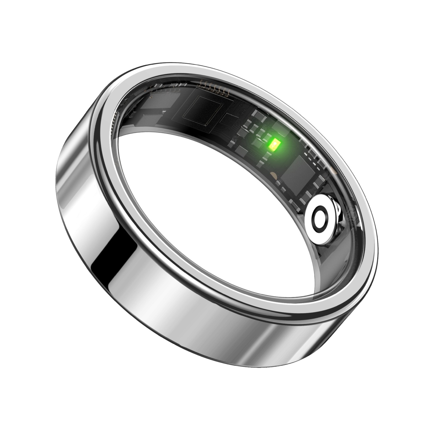 Smart Ring with LED Display – Health & Fitness Tracker with Heart Rate, SpO2, Step Counter & Call Alerts