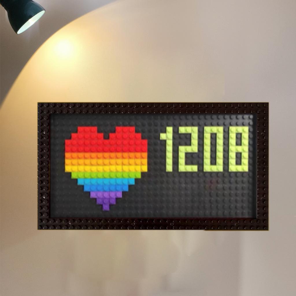 Creative DIY Building Block Door Sign Household Small Particle Assembled Number Plate - myphotowallet