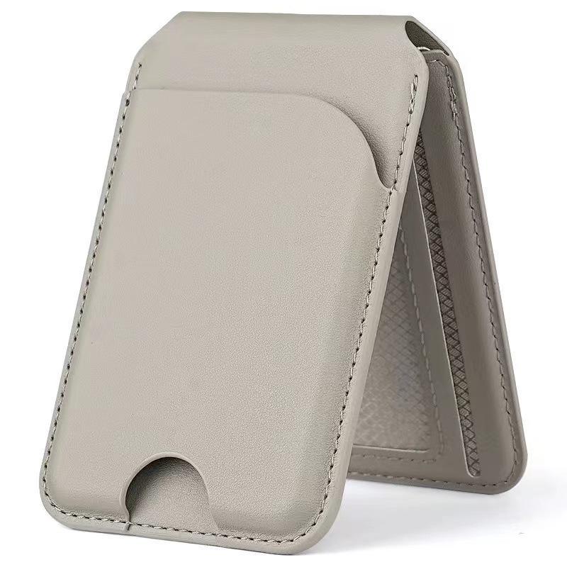 New Rotating Magnetic Wallet Stand – Multi-Card Holder with Secure Snap-On Design -
