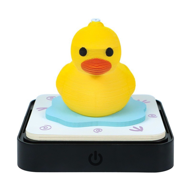 3D Paper Sculpture Desk Calendar with LED Light – Interactive Tear-Away Memo Pad, Time Piece 3D Art Ornament & Premium Gift