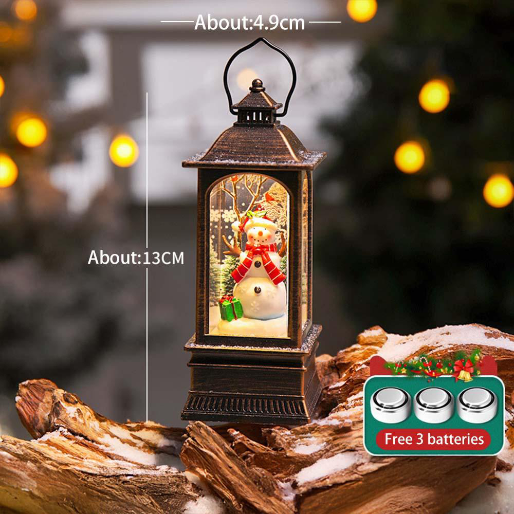 Christmas Decoration Rotating Train Music Box - Light Up Musical Ornament, Desk Tabletop Decor for Holiday Gifts