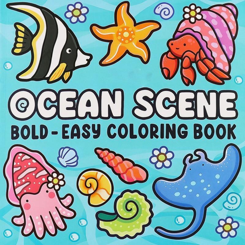 Cute & Comfy Coloring Book for Adults & Teens – 48 Pages Bold & Easy Cozy Lifestyle Line Art for Stress Relief & Relaxation