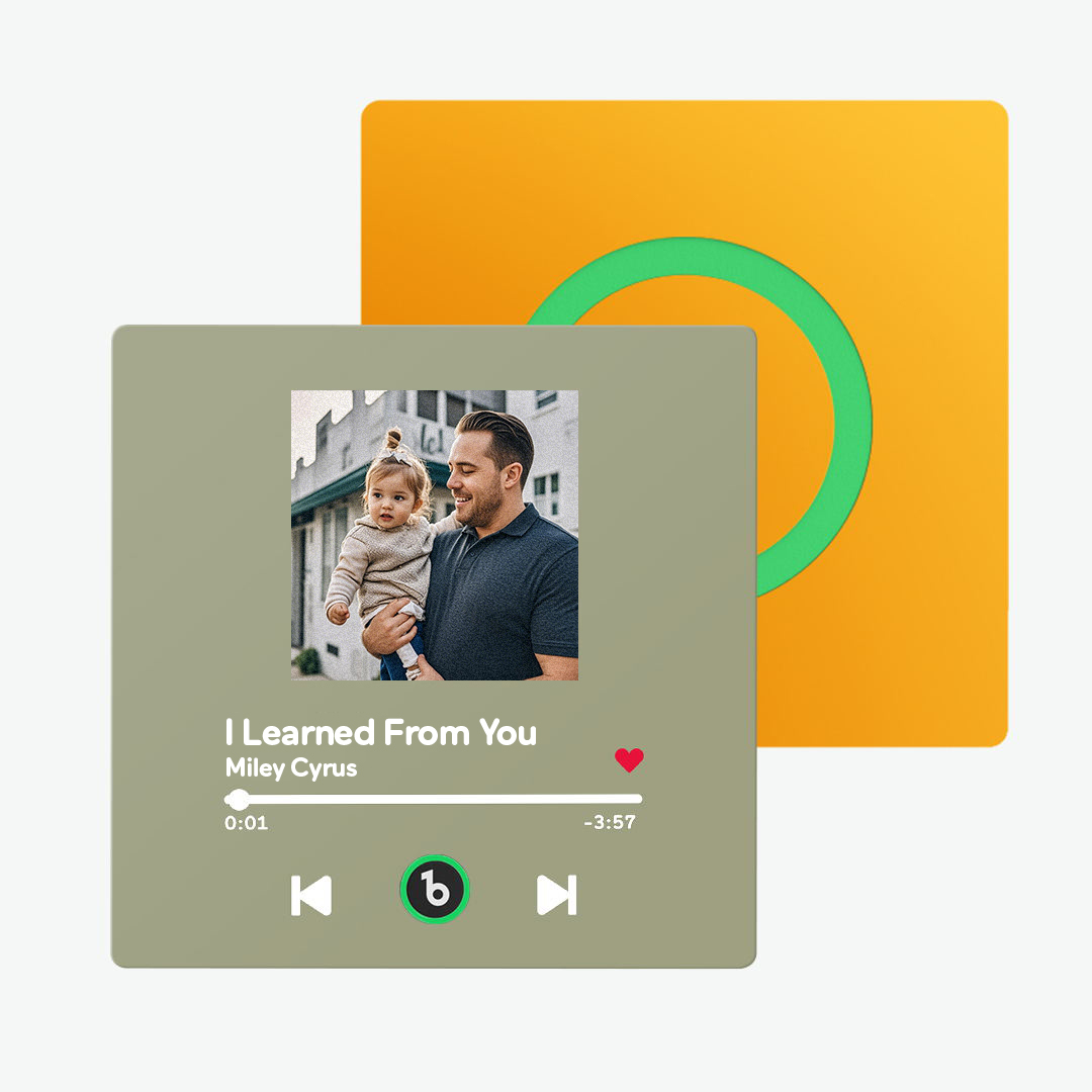 Custom Music Fridge Magnet New 4.0 Upgrade Colorful Frame Personalized Album Fridge Magnet That Can Be Played Song Anniversary Father and Son Gifts - 