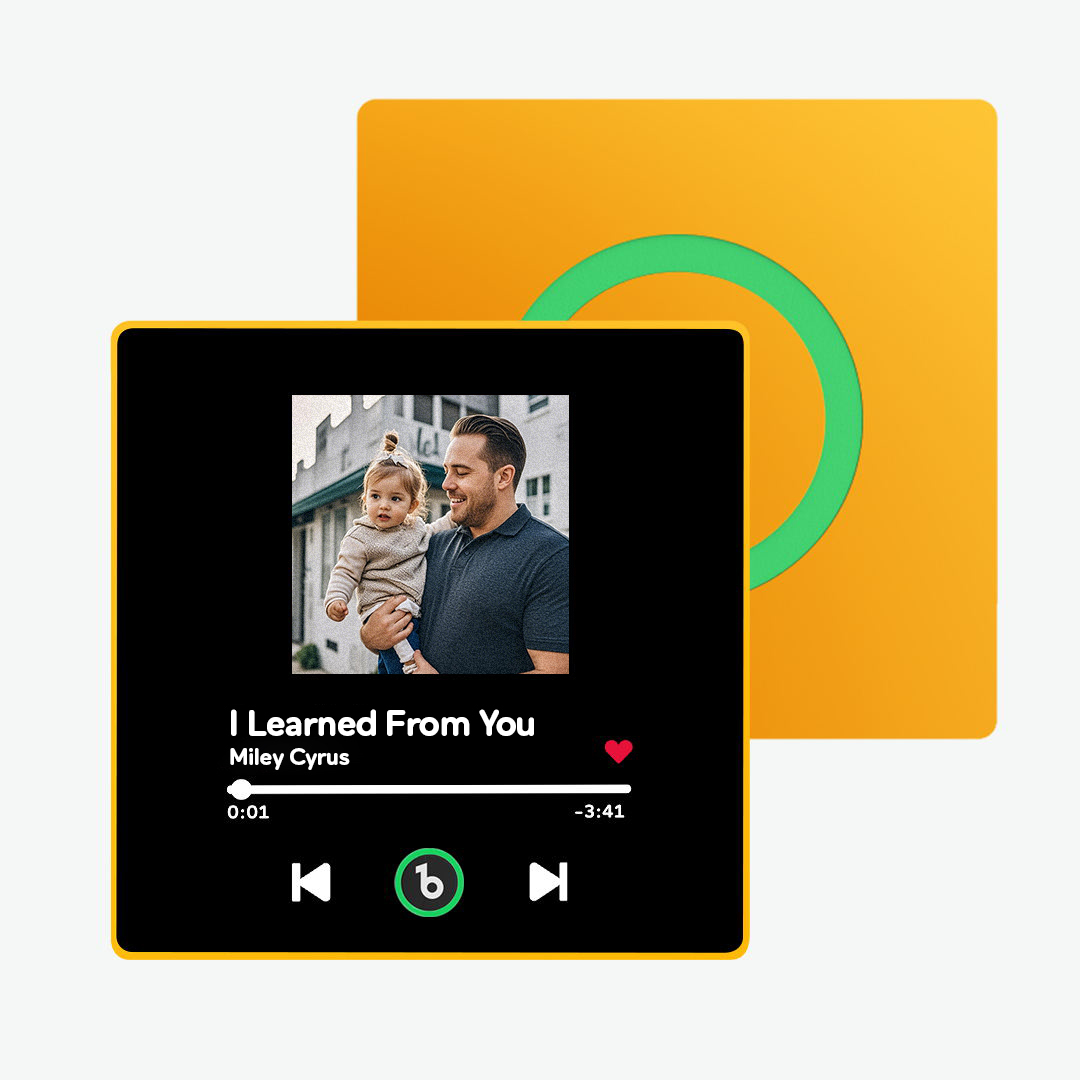 Custom Music Fridge Magnet New 4.0 Upgrade Colorful Frame Personalized Album Fridge Magnet That Can Be Played Song Anniversary Father and Son Gifts - 