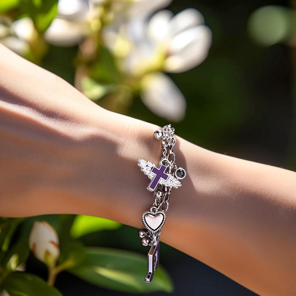 Custom Projection Bracelet Y2K Creative Metal Gift for Her - 