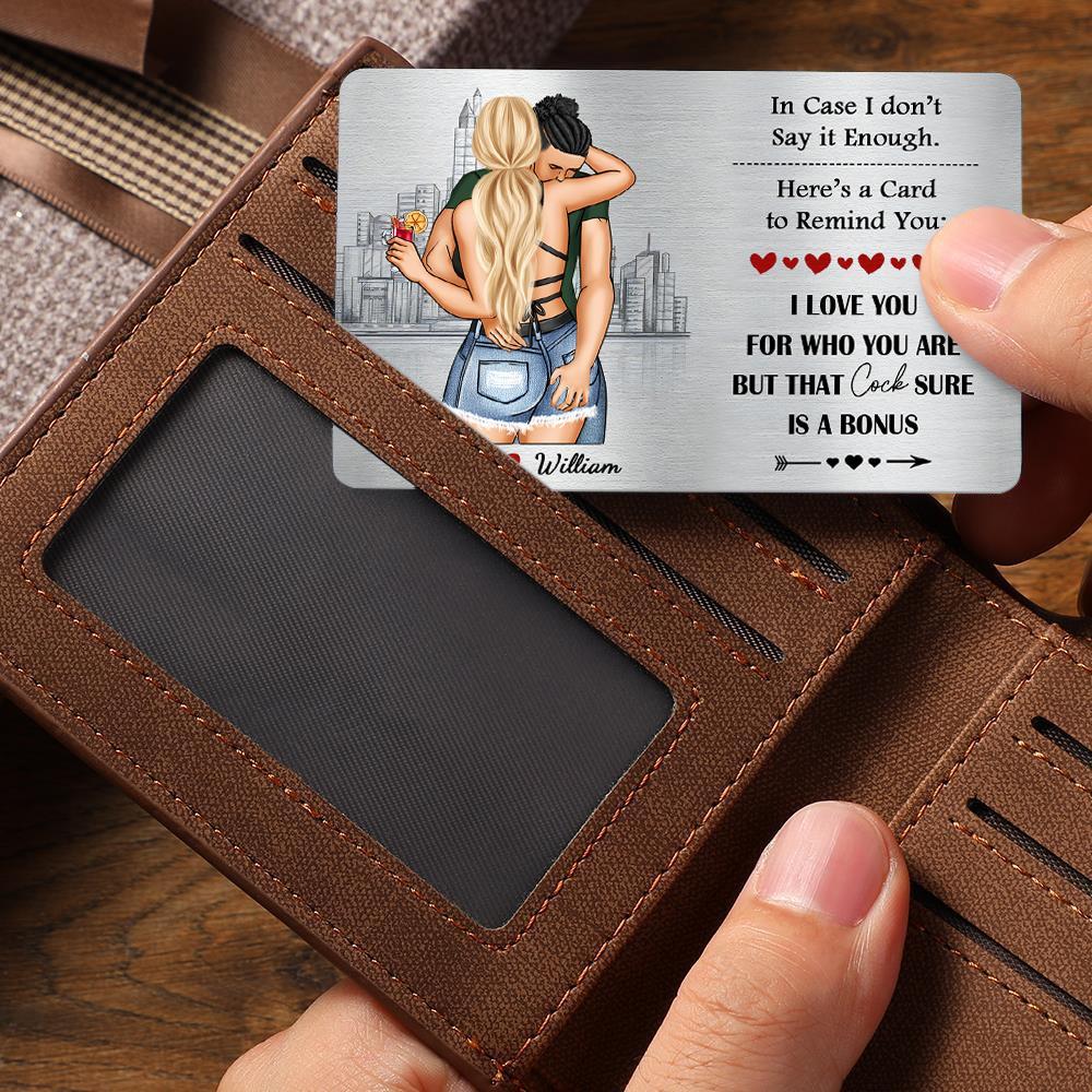 Couple illustration Wallet Card