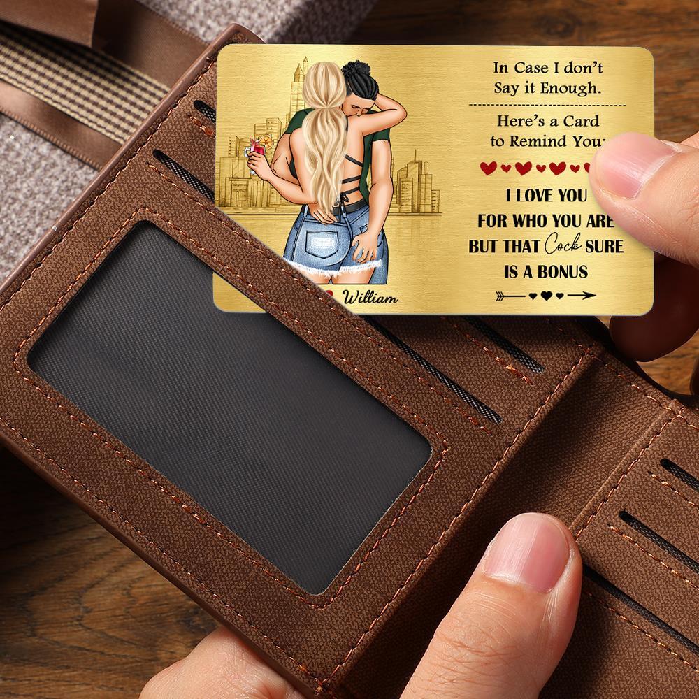 Couple illustration Wallet Card