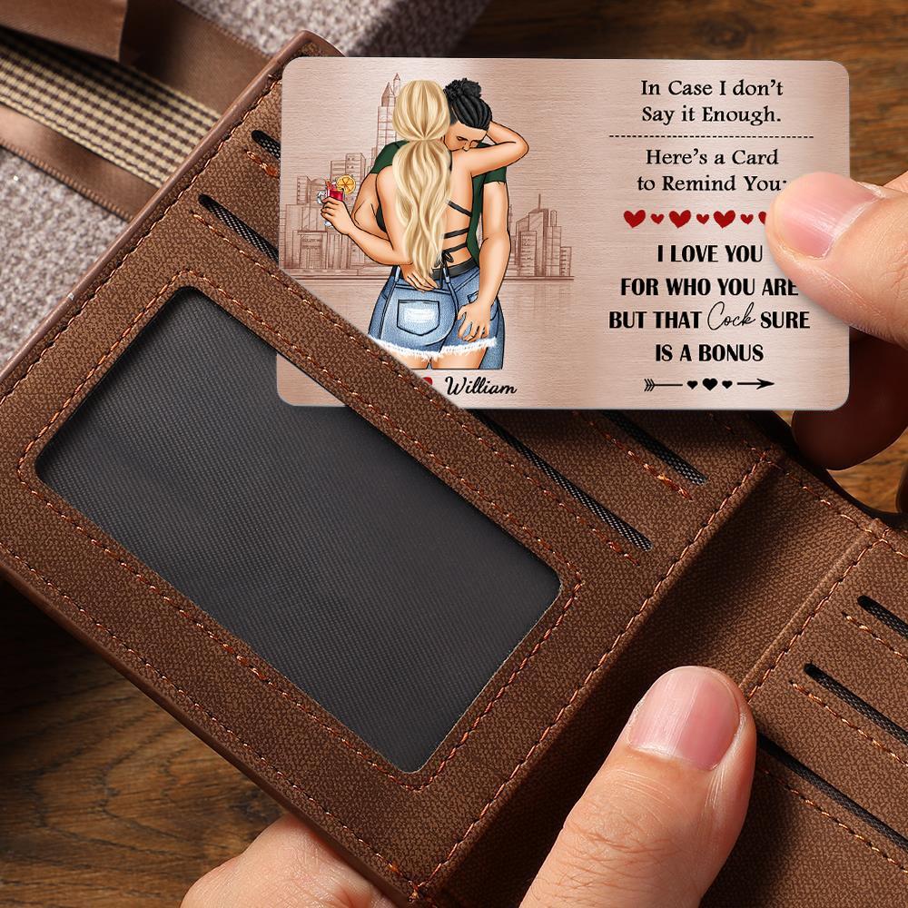 Couple illustration Wallet Card