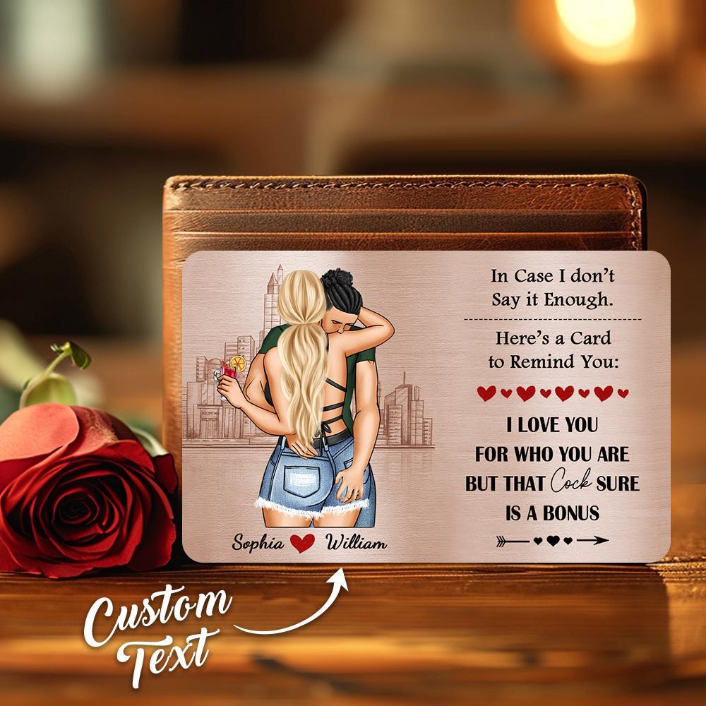 Couple illustration Wallet Card
