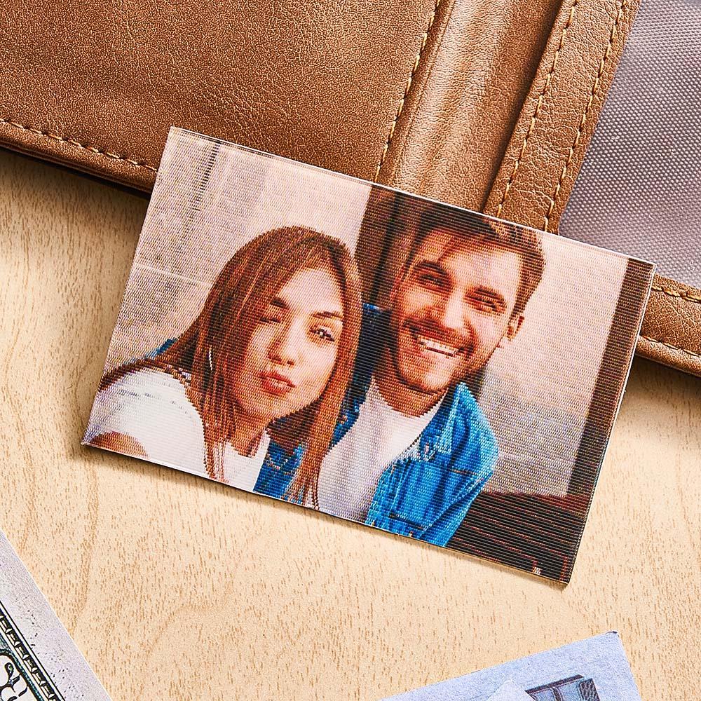 Personalized Photo Raster Card Wallet Insert Card Gifts for Him