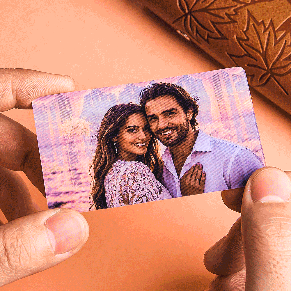 Personalized Photo Raster Card Wallet Insert Card Gifts for Him