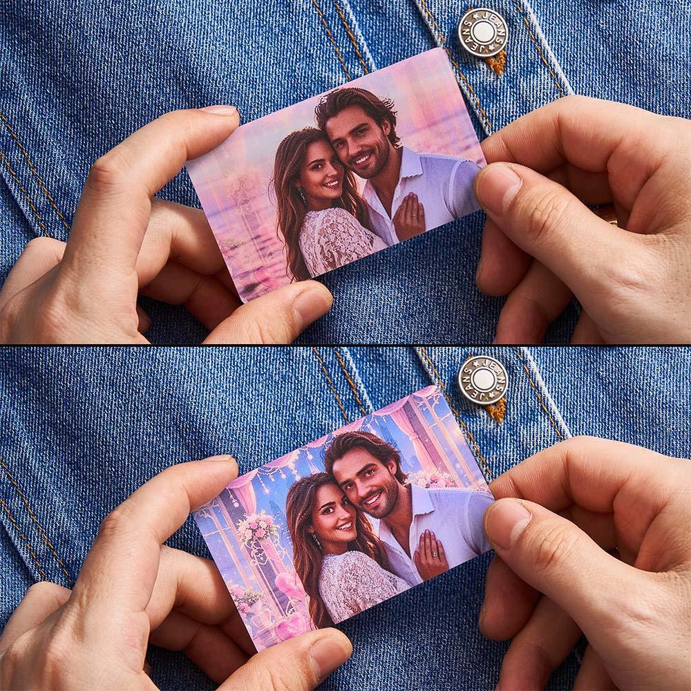Personalized Photo Raster Card Wallet Insert Card Gifts for Him