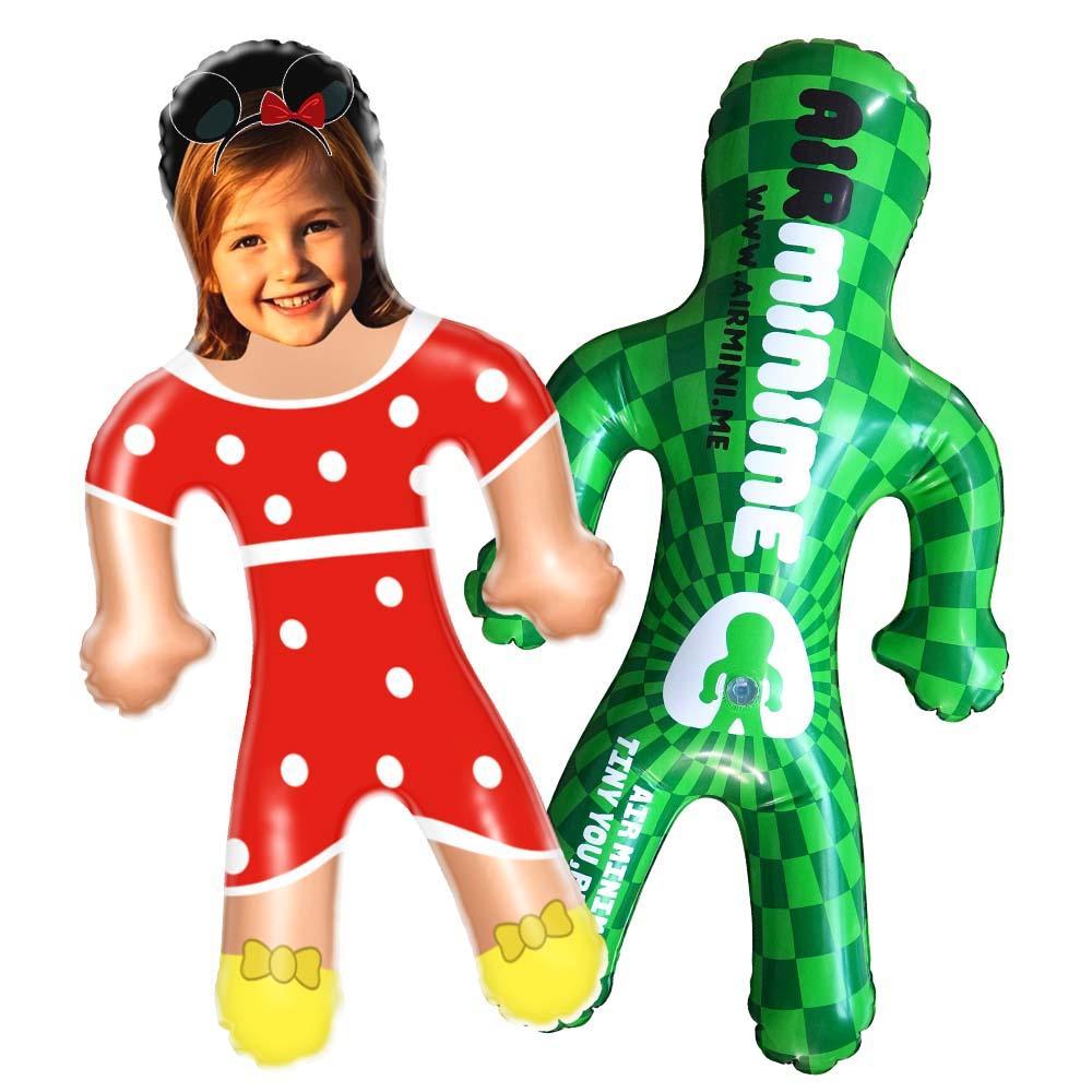Custom Blow Up Doll Personalized Red Spotted Skirt Blow Up Dolls Funny Inflatable Doll Gifts for Her