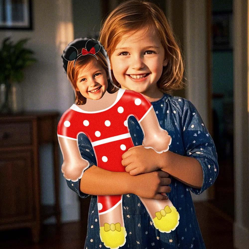 Custom Blow Up Doll Personalized Red Spotted Skirt Blow Up Dolls Funny Inflatable Doll Gifts for Her