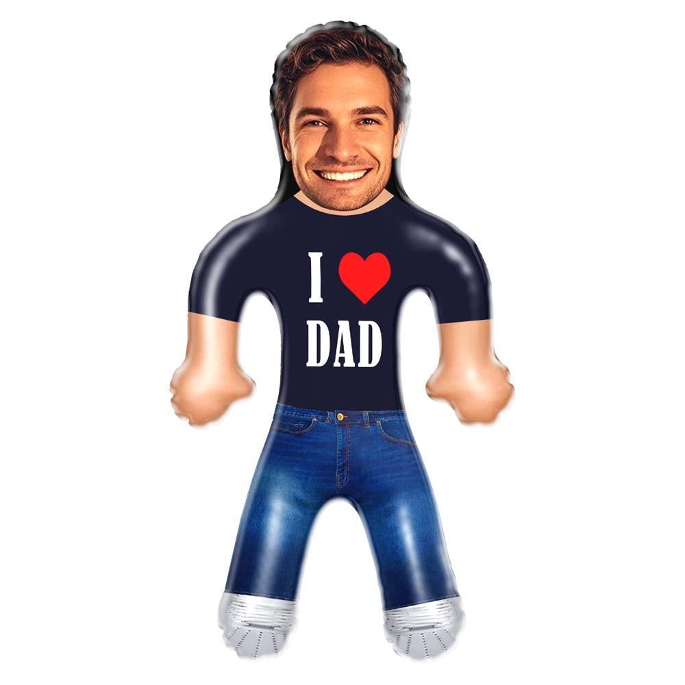 Custom Blow Up Doll Personalized I LOVE Dad Blow Up Dolls Funny Inflatable Doll Gifts for Her