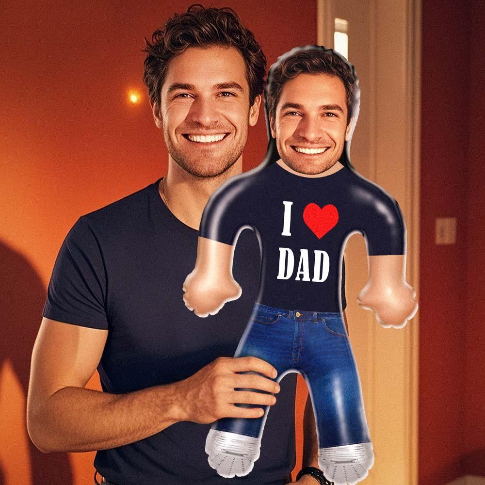Custom Blow Up Doll Personalized I LOVE Dad Blow Up Dolls Funny Inflatable Doll Gifts for Her