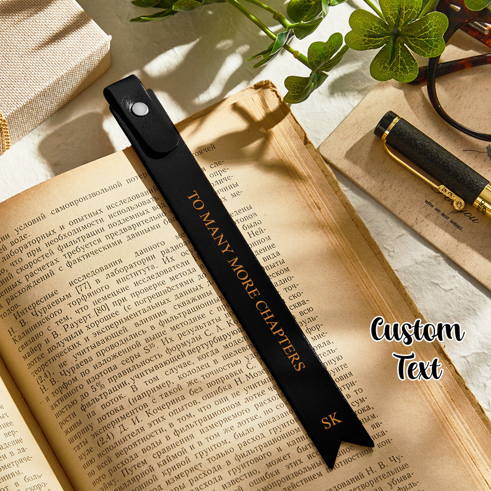 Gift for Him Personalized Leather Bookmark Custom Engraved Vintage Bookmark Anniversary Gift