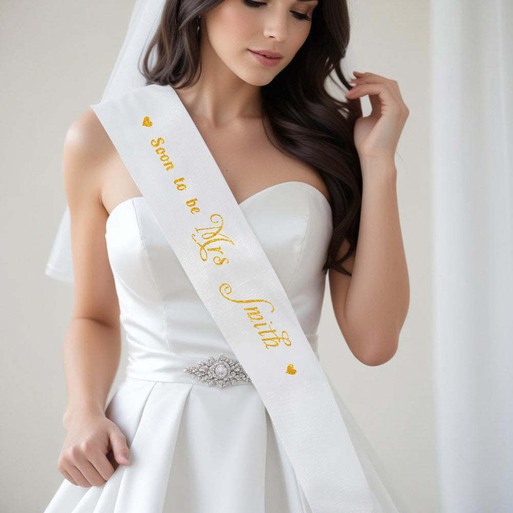 Personalized Bride Veil Sash Set Bride to be Veil Hen Party Accessories