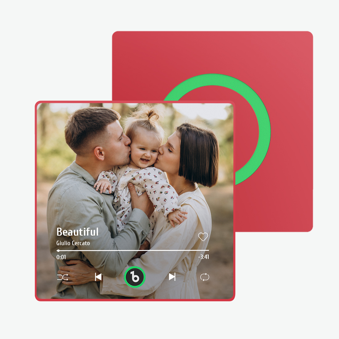 Custom Music Fridge Magnet New 4.0 Upgrade Colorful Frame Album Fridge Magnet Music Wall Photo Sticker Music Movement That Can Be Played Gift for Family - 