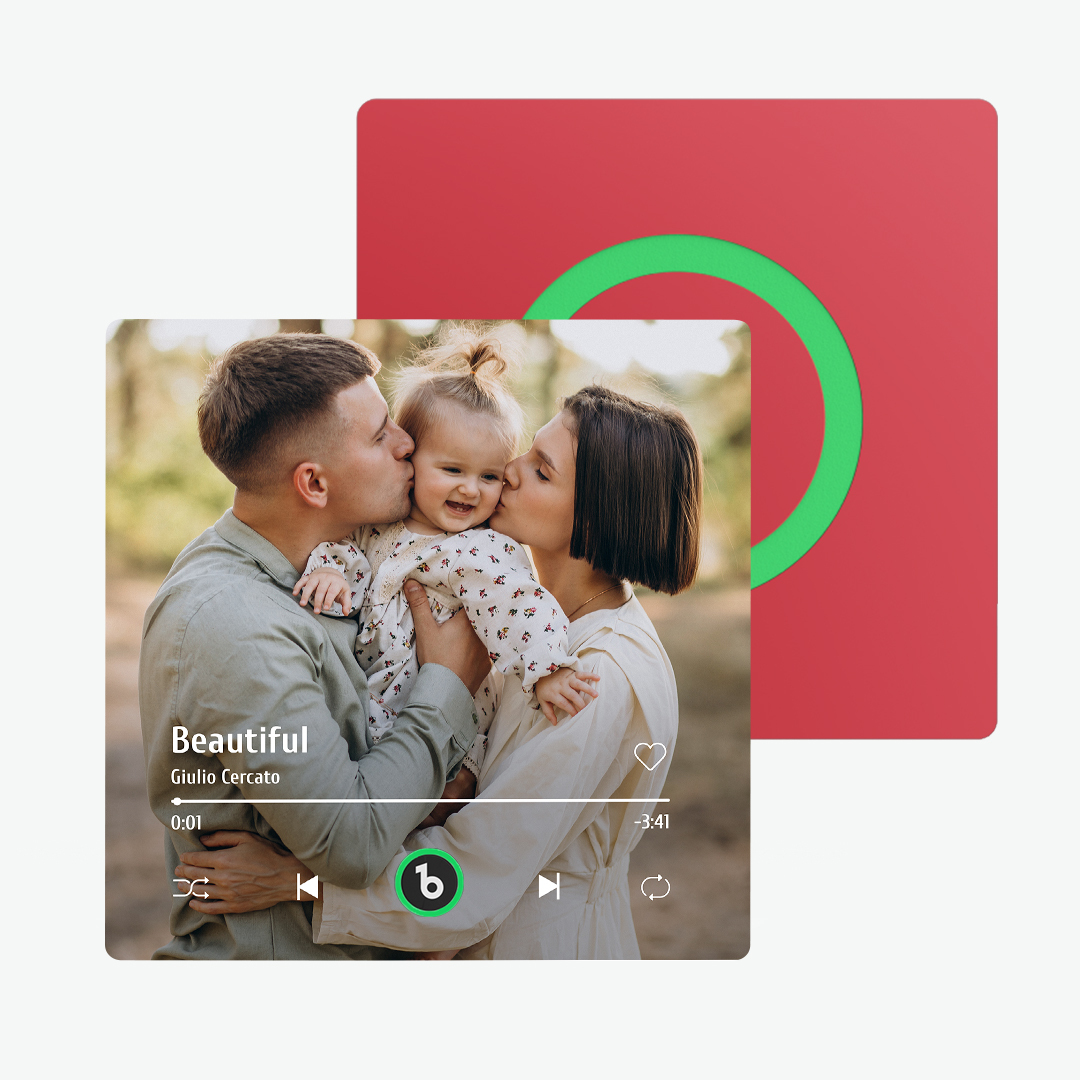 Custom Music Fridge Magnet New 4.0 Upgrade Colorful Frame Album Fridge Magnet Music Wall Photo Sticker Music Movement That Can Be Played Gift for Family - 