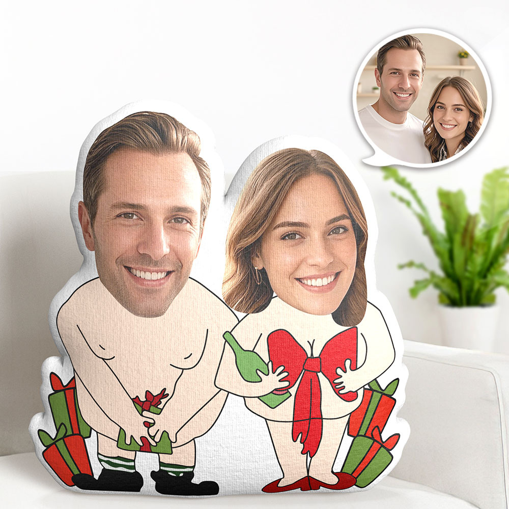 Custom Photo Face Pillow You Are My Gift Couple Photo Face Pillow Face Picture Pillow Dolls and Toys Face Body Pillow Personalized Doll - MyFaceTshirt
