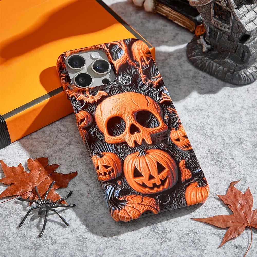 Halloween 3D Pumpkins Phone Case,Multiple Styles Available for iPhone, Samsung Galaxy, Google Pixel,8styles