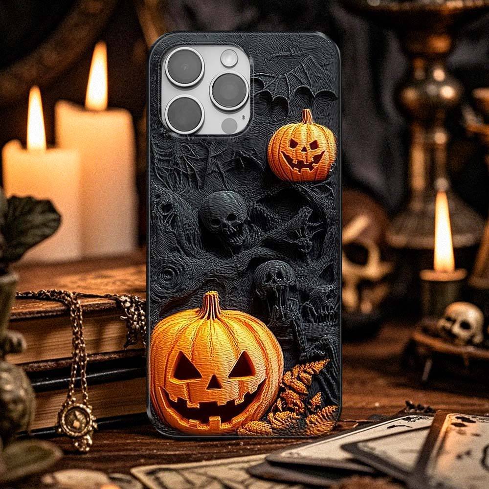 Halloween 3D Pumpkins Phone Case,Multiple Styles Available for iPhone, Samsung Galaxy, Google Pixel,8styles
