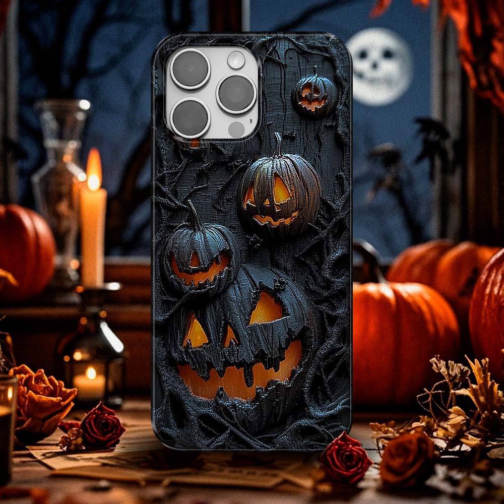 Halloween 3D Pumpkins Phone Case,Multiple Styles Available for iPhone, Samsung Galaxy, Google Pixel,8styles