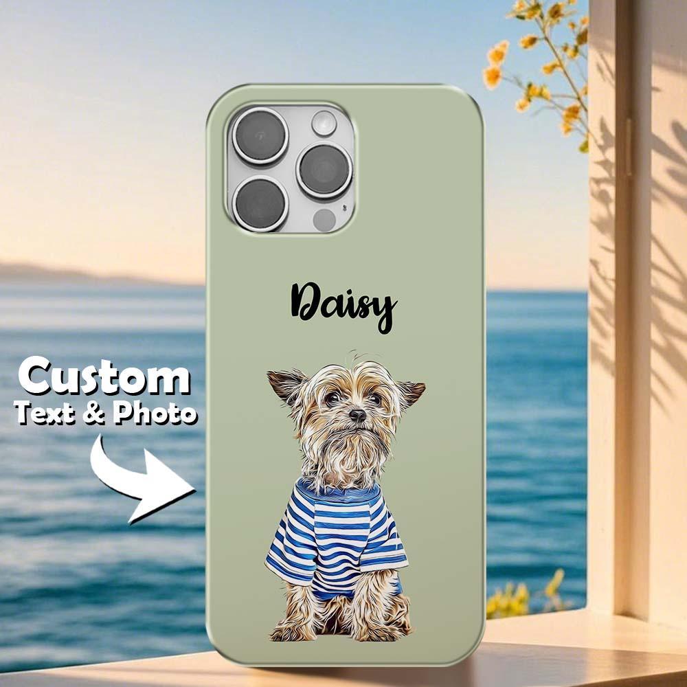 Custom Pet Phone Case Using Pet Photo + Name Custom Dog Phone Case Custom Cat Phone Case Personalized Phone Case Cat iPhone Case - myphotowallet