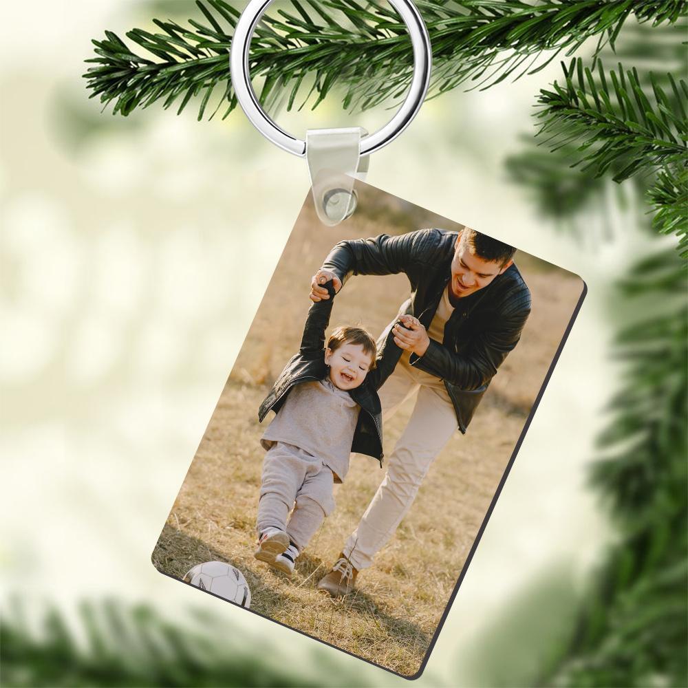 Custom Square Photo Keychain Memorable Gift For Couple