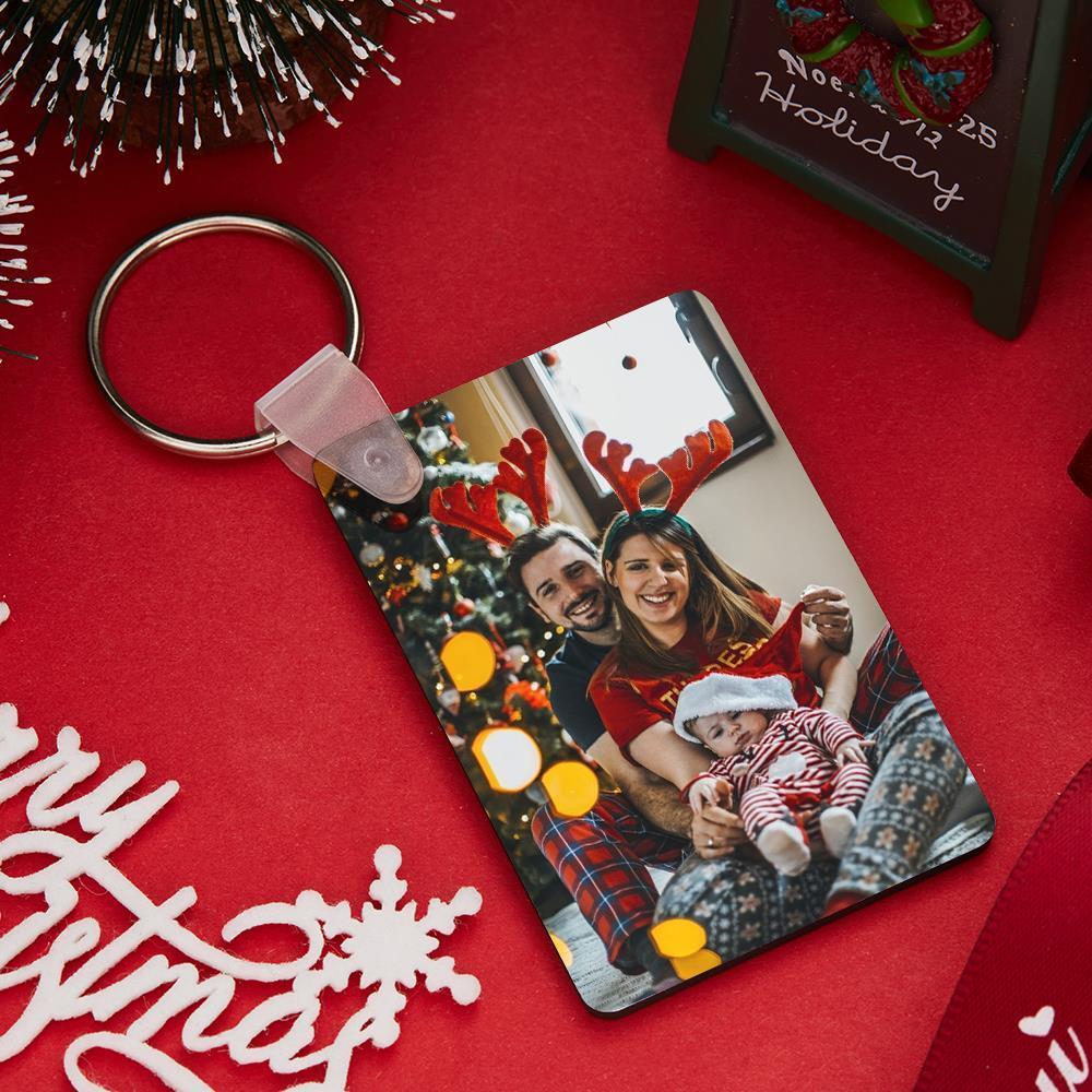 Custom Square Photo Keychain Memorable Gift For Couple