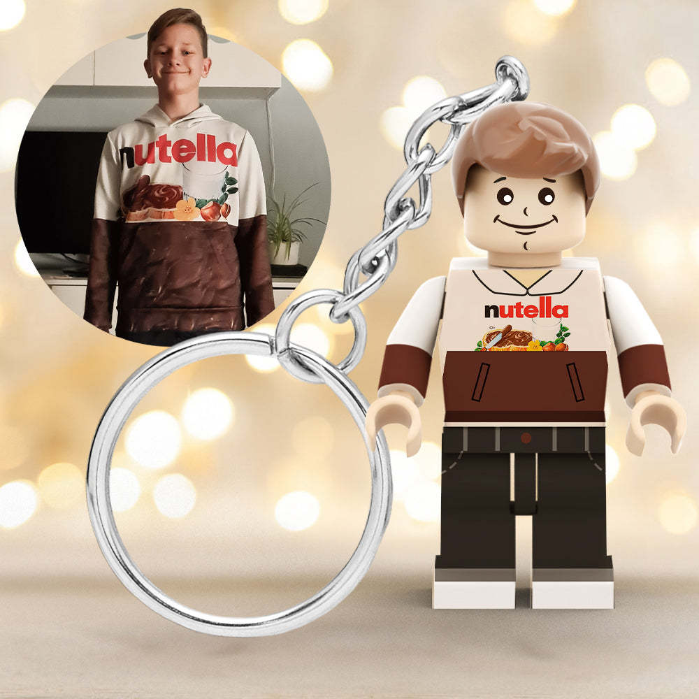 Creative Gift Full Body Custom Minifigs Keychain Personalized Photo MiniFigs Keychain