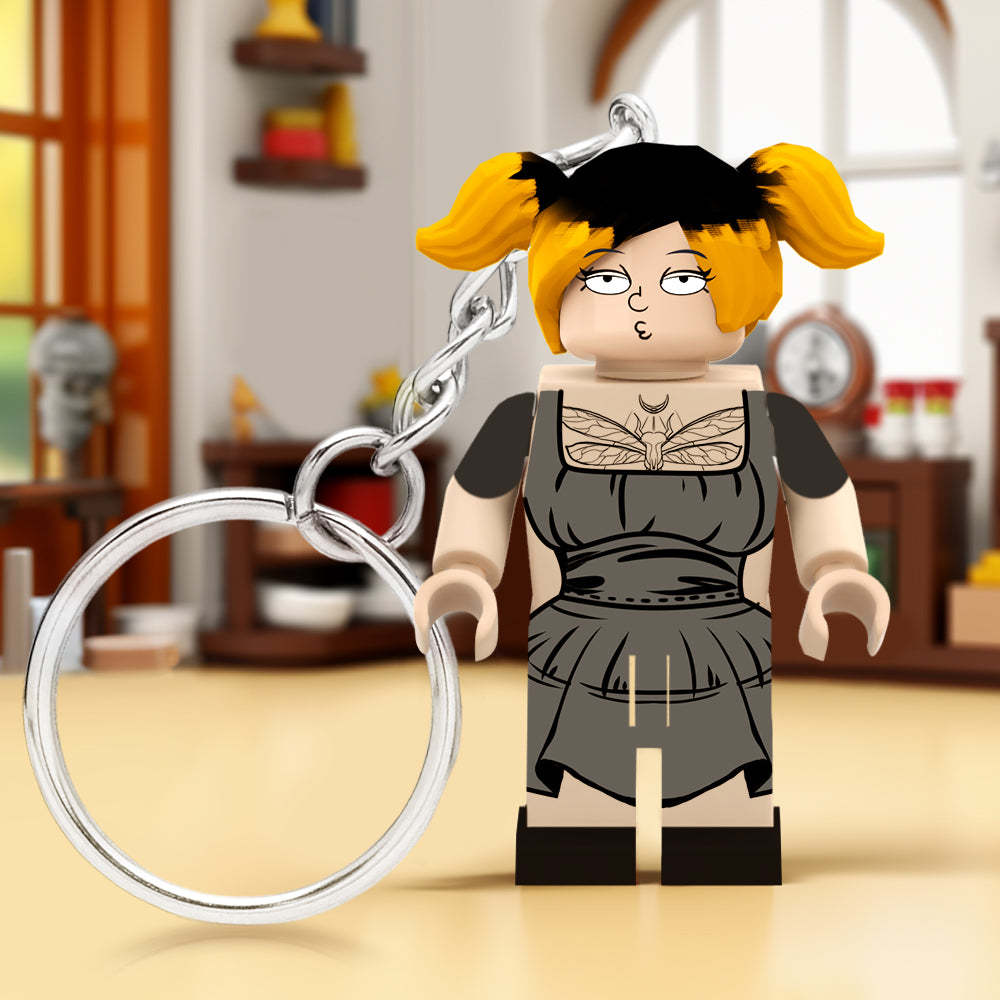 Creative Gift Full Body Custom Minifigs Keychain Personalized Photo MiniFigs Keychain