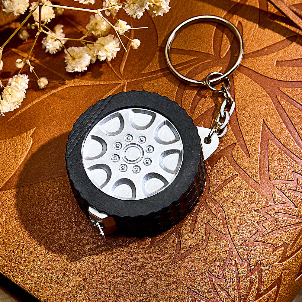 Custom Photo Tape Measure Keychain Gift For Dad Grandpa Personalized Father's Day Gifts