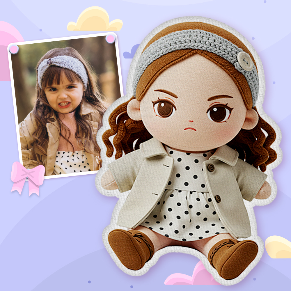 Custom Photo Plush Doll Pillow Personalized Cartoon Mini Me Plush Pillow Gift for Baby