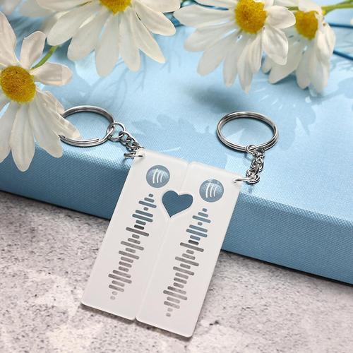Custom Spotify Code KeyChain Heart KeyChain