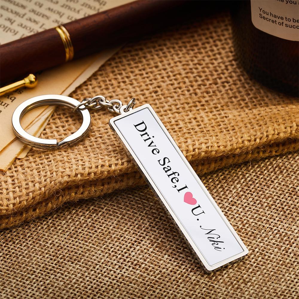 Custom Engraved Keychain Drive Safe Creative Gifts - Myphotowallet