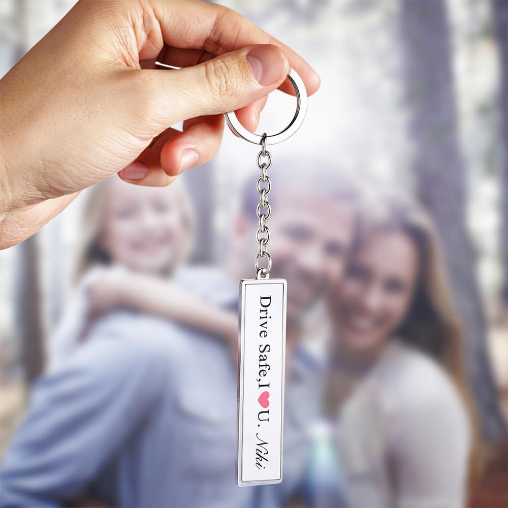 Custom Engraved Keychain Drive Safe Creative Gifts - Myphotowallet