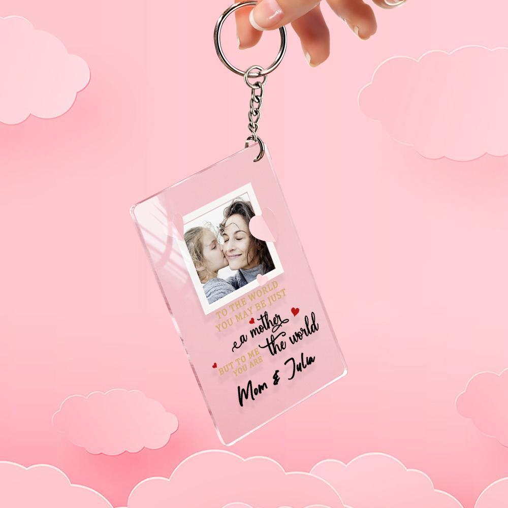 Mother's Day Gift Custom Photo Keychian/Plaque/Night Light For Mom - Myphotowallet