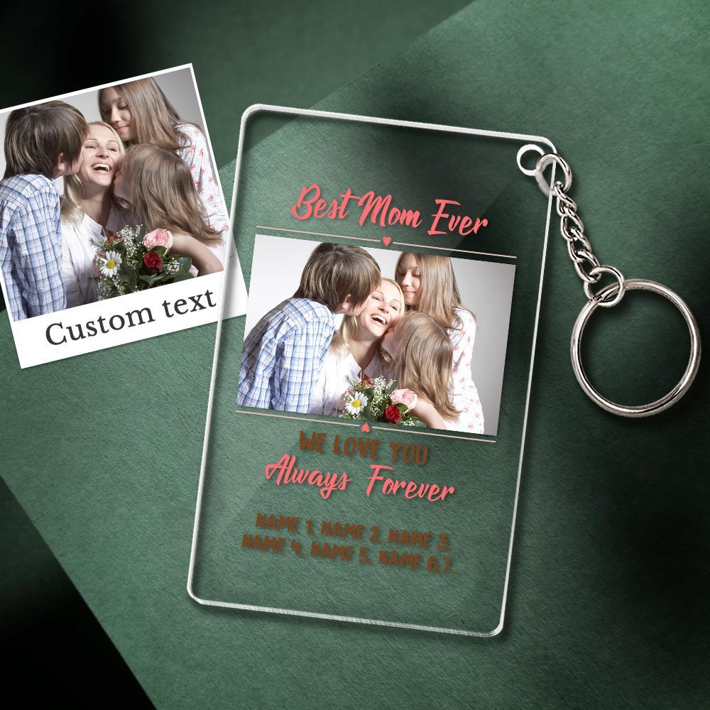 Mother's Day Gift Custom Photo Keychian/Plaque/Night Light For Mom - Myphotowallet