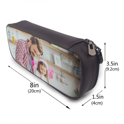 Back to School Customized Leather Photo Pencil Case Back To School Gifts for Children - 