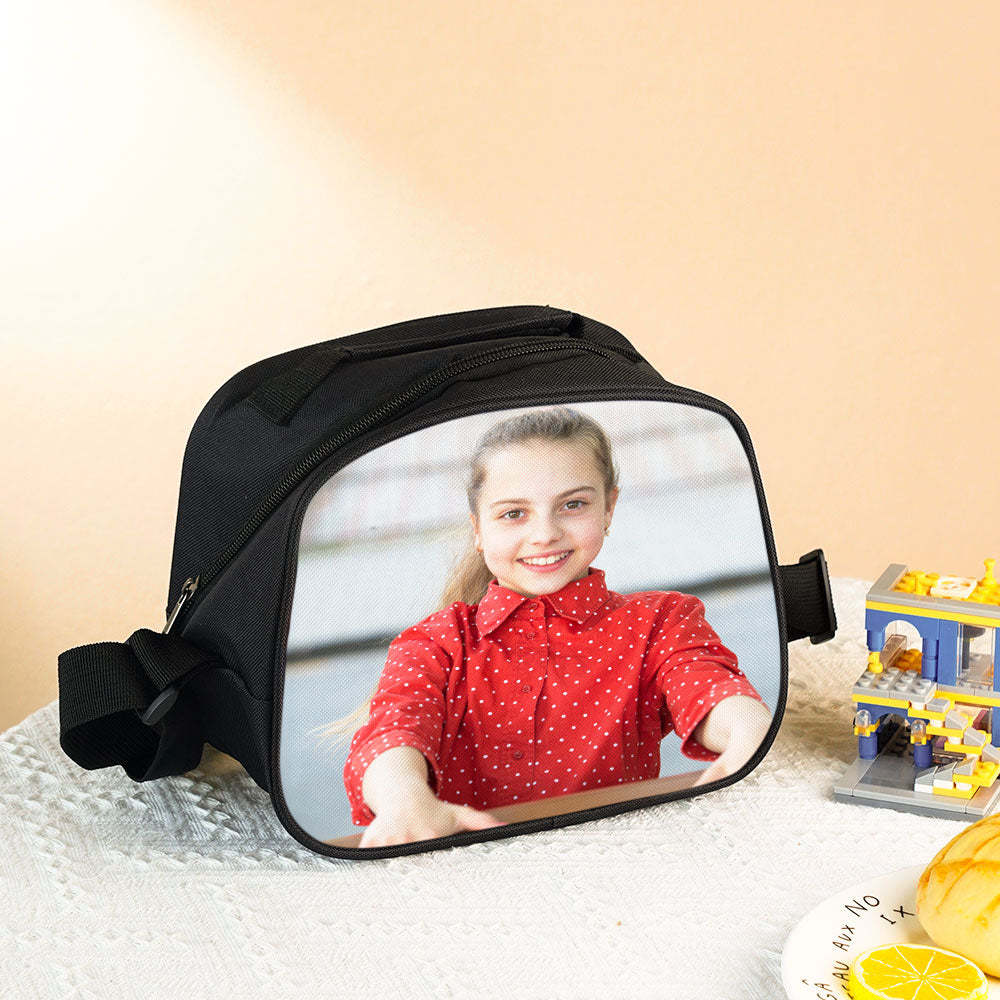 Back To School Gifts for Kids Custom Photo Insulation Lunch Bag -