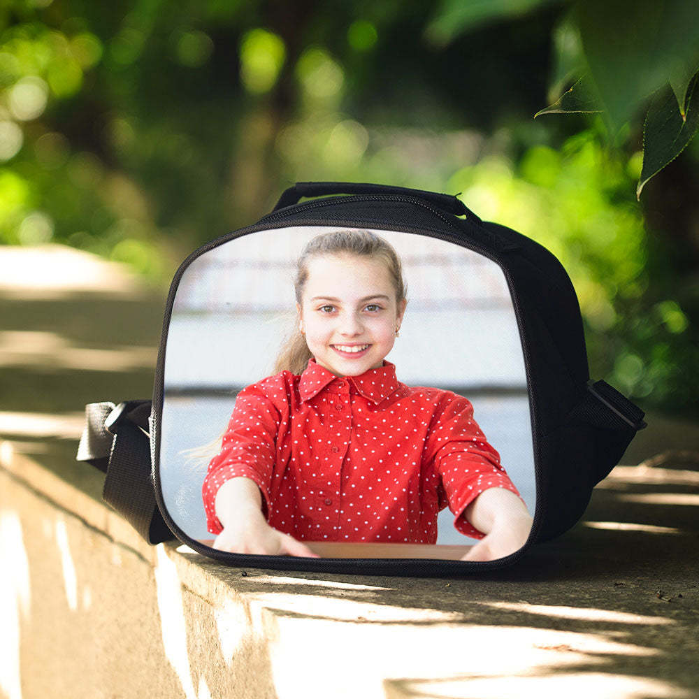 Back To School Gifts for Kids Custom Photo Insulation Lunch Bag -