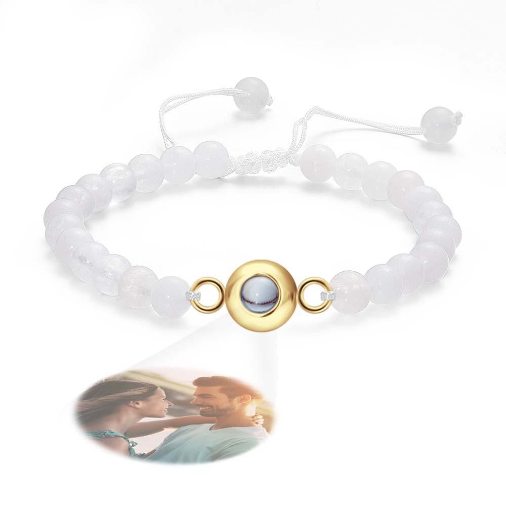 Personalized Photo Projection Beads Bracelet Elegant Gift For Her - Myphotowallet