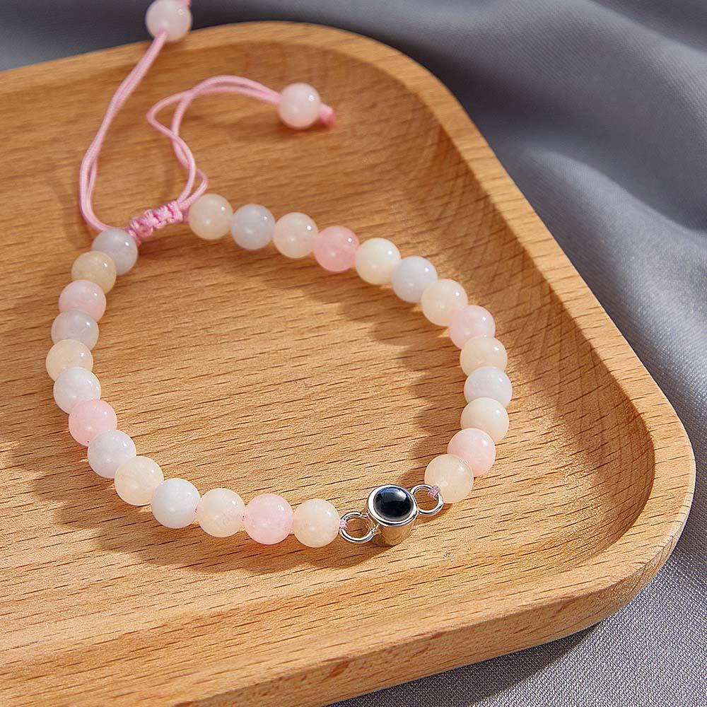 Personalized Photo Projection Beads Bracelet Sincere Gift For Her - Myphotowallet