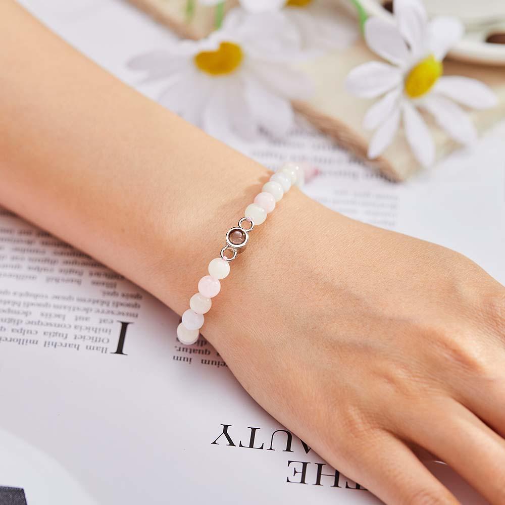 Personalized Photo Projection Beads Bracelet Sincere Gift For Her - Myphotowallet