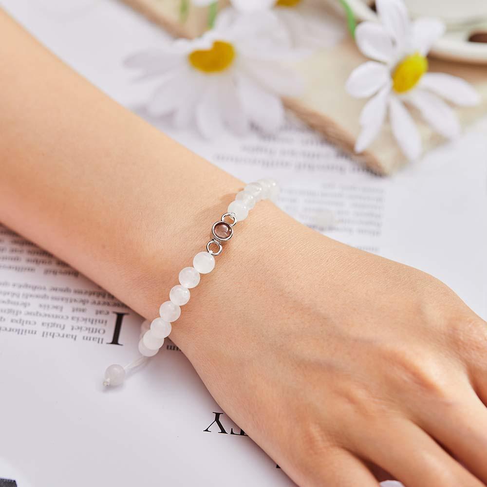 Personalized Photo Projection Beads Bracelet Sincere Gift For Her - Myphotowallet