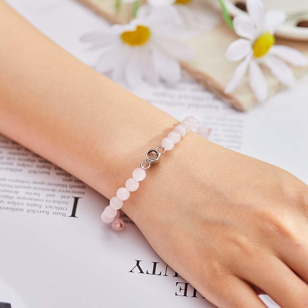 Personalized Photo Projection Beads Bracelet Sincere Gift For Her - Myphotowallet